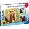 Ravensburger Loving Horses Puzzle 3x49pc-RB08011-3-Animal Kingdoms Toy Store