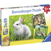 Ravensburger Cute Bunnies Puzzle 3x49pc-RB08041-0-Animal Kingdoms Toy Store