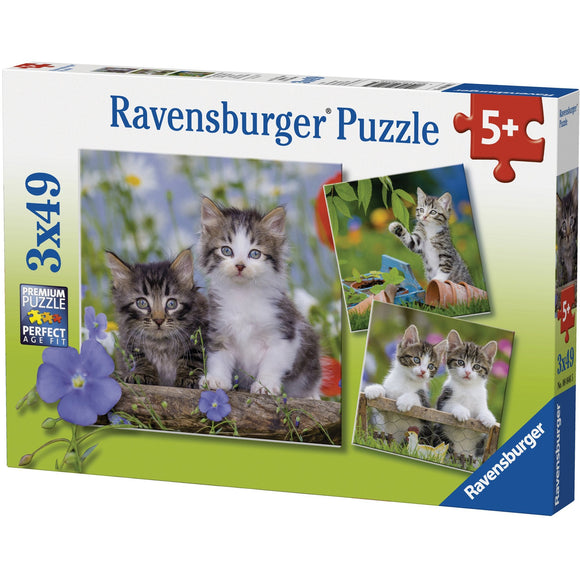 Ravensburger Kittens Puzzle 3x49pc-RB08046-5-Animal Kingdoms Toy Store