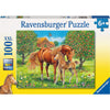 Ravensburger Horses in the Field Puzzle 100pc-RB10577-9-Animal Kingdoms Toy Store