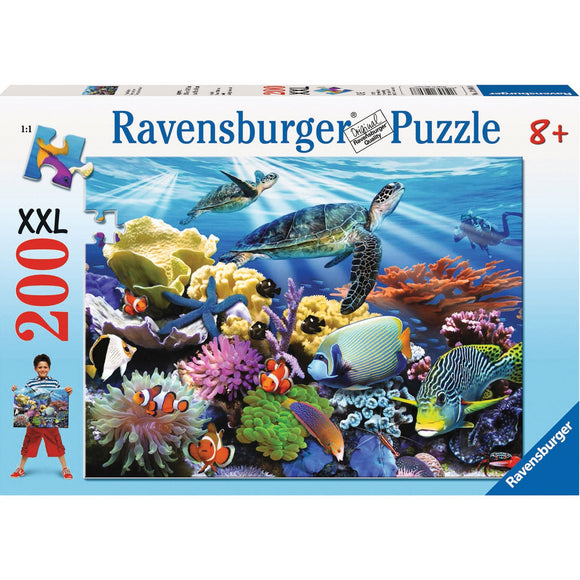 Ravensburger Ocean Turtles Puzzle 200pc-RB12608-8-Animal Kingdoms Toy Store