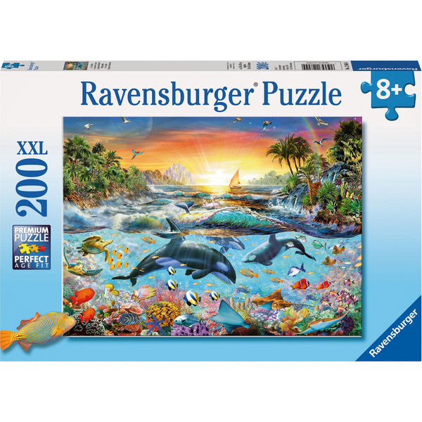 Ravensburger Orca Paradise Puzzle 200pc-RB12804-4-Animal Kingdoms Toy Store