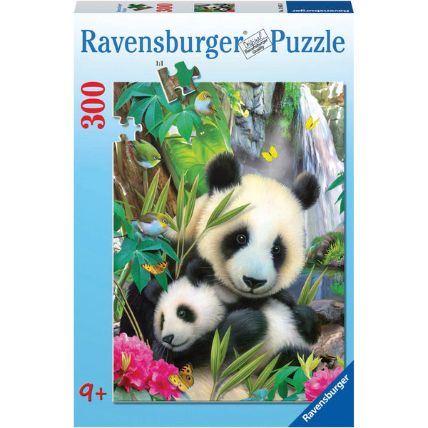 Ravensburger Cuddling Pandas Puzzle 300pc-RB13065-8-Animal Kingdoms Toy Store