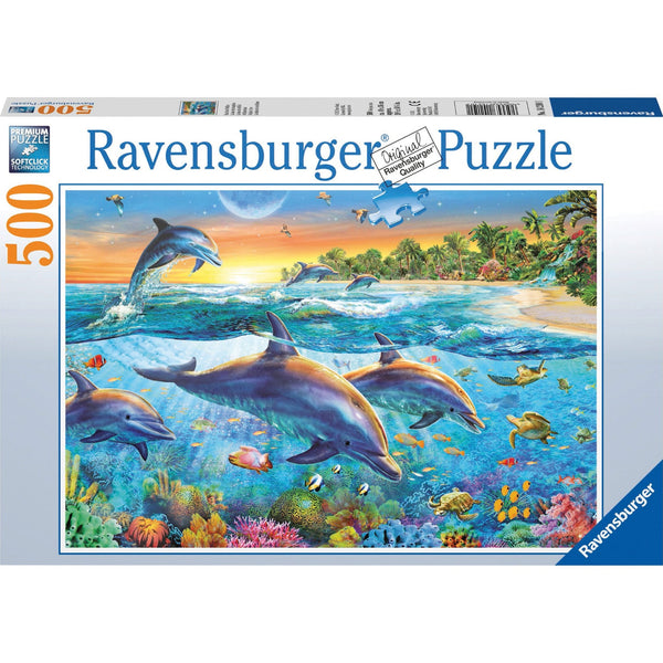 Ravensburger Dolphin Cove Puzzle 500pc-RB14210-1-Animal Kingdoms Toy Store