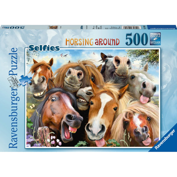 Ravensburger Horsing Around Puzzle 500pc-RB14695-6-Animal Kingdoms Toy Store