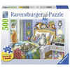 Ravensburger Cat Nap Puzzle 500pc Large Format-RB14966-7-Animal Kingdoms Toy Store