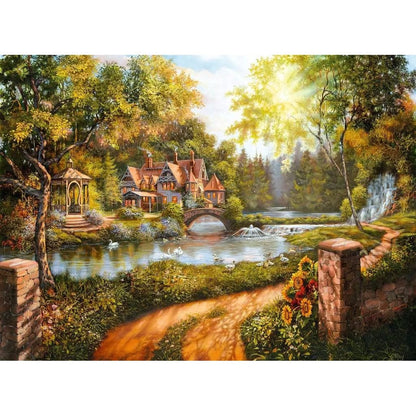 Ravenburger By The Waterside 500pc-RB16582-7-Animal Kingdoms Toy Store