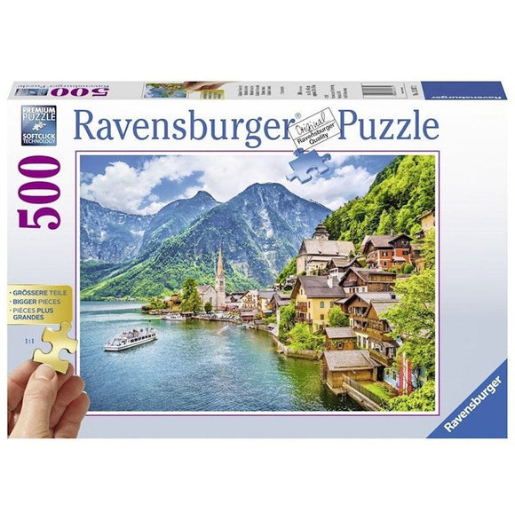 Ravensburger Hallstatt Austria Puzzle 500pc Large Format-RB13687-2-Animal Kingdoms Toy Store
