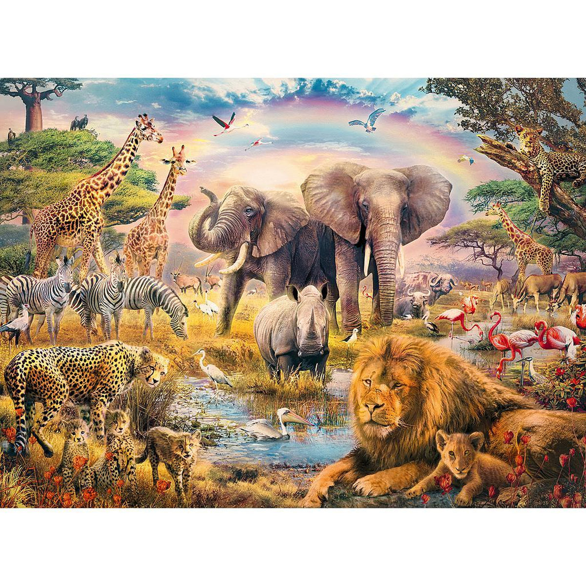 Ravensburger African Wildlife Puzzle 100pc – Animal Kingdoms Toy Store