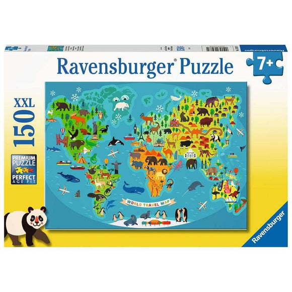 Ravensburger Animal World Map 150pc Puzzle