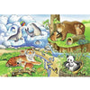 Ravensburger Animals In The Zoo Puzzle 2x12pc-RB07602-4-Animal Kingdoms Toy Store