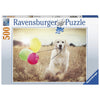 Ravensburger Balloon Party Golden Retriever Puzzle 500pc-RB16585-8-Animal Kingdoms Toy Store