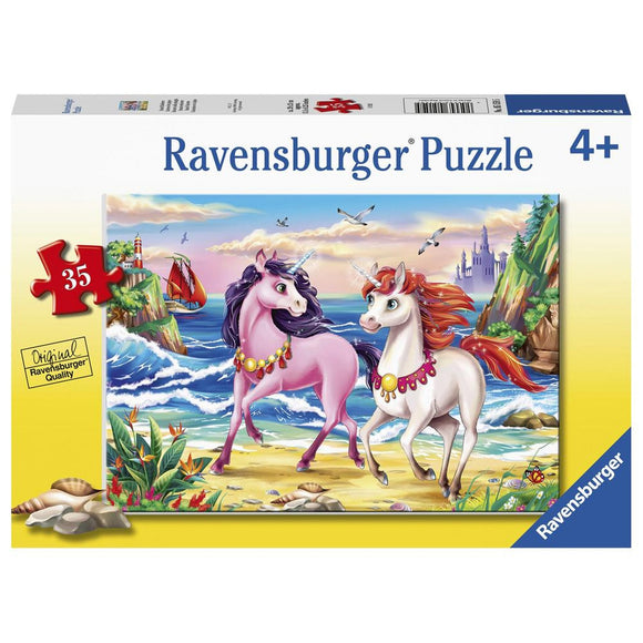 Ravensburger Beach Unicorns Puzzle 35pc-RB05159-5-Animal Kingdoms Toy Store