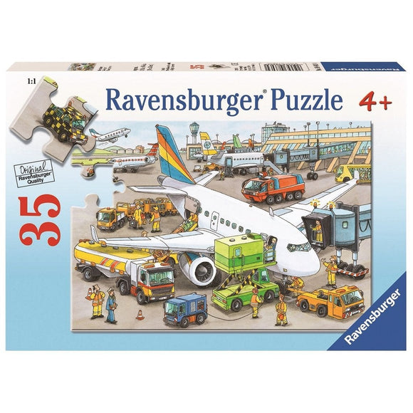 Ravensburger Busy Airport Puzzle 35pc-RB08603-0-Animal Kingdoms Toy Store