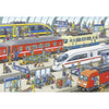 Ravensburger Busy Train Station Puzzle 2x24pc-RB09191-1-Animal Kingdoms Toy Store