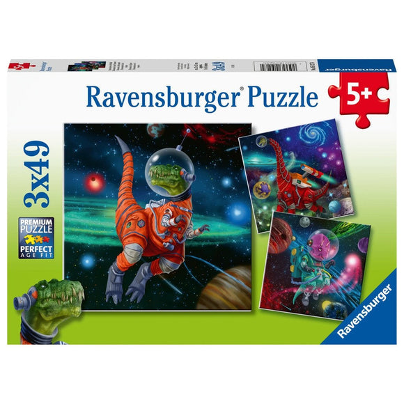 Ravensburger Dinosaurs in Space 3x49pc-RB05127-4-Animal Kingdoms Toy Store