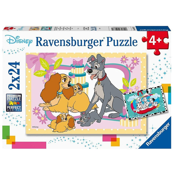 Ravensburger Disneys Favourite Puppies 2x24pc-RB05087-1-Animal Kingdoms Toy Store