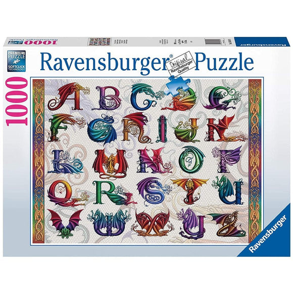 Ravensburger Dragon Alphabet 1000pc-RB16814-9-Animal Kingdoms Toy Store