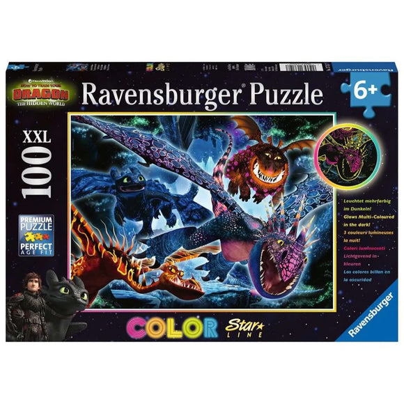 Ravensburger Dragons 3 Luminous Puzzle 100pc