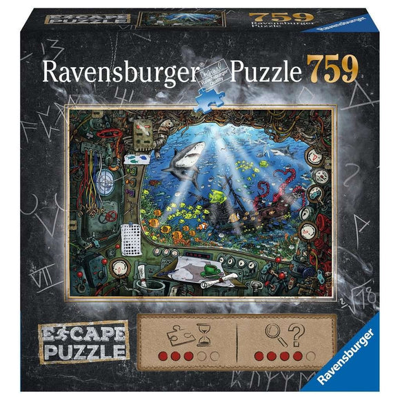 Ravensburger Escape 4 Submarine Puzzle 759pc-RB19959-4-Animal Kingdoms Toy Store