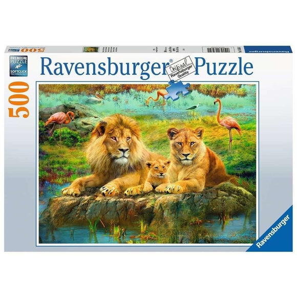 Ravensburger Family of Lions 500pc-RB16584-1-Animal Kingdoms Toy Store