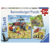 Ravensburger Giant Vehicles Puzzle 3x49pc-RB08012-0-Animal Kingdoms Toy Store