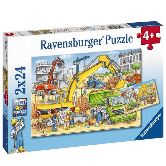 Ravensburger Hard at Work Puzzles 2x24pc-RB07800-4-Animal Kingdoms Toy Store