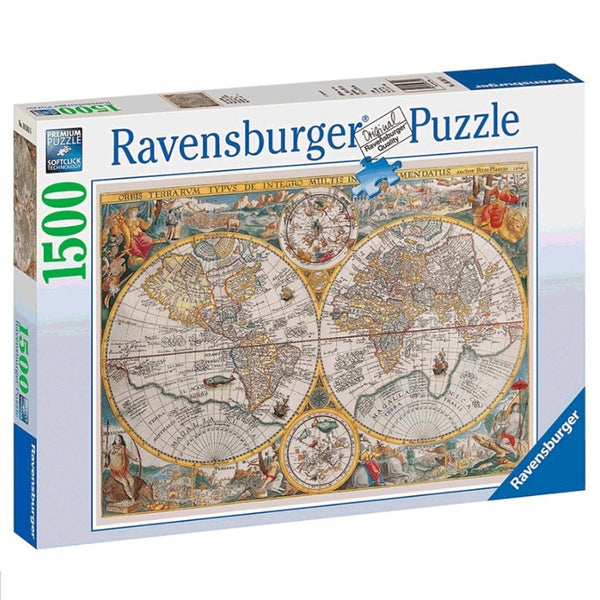 Ravensburger Historical Map Puzzle 1500pc-RB16381-6-Animal Kingdoms Toy Store
