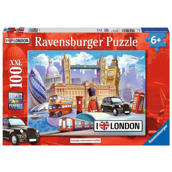 Ravensburger I Love London Puzzle 100pc-RB10607-3-Animal Kingdoms Toy Store