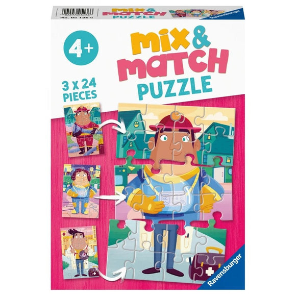 Ravensburger Job Swap Mix & Match Puzzle 3x24pc-RB05136-6-Animal Kingdoms Toy Store