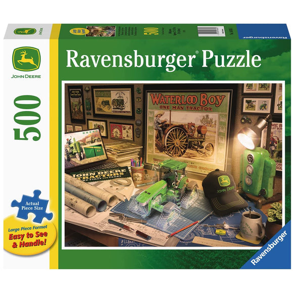 Ravensburger John Deere Work Desk 500pc Puzzle