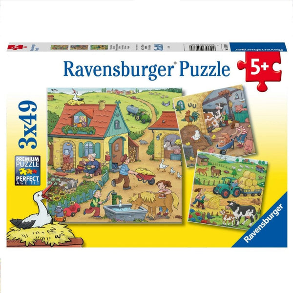 Ravensburger On The Farm 3x49pc-RB05078-9-Animal Kingdoms Toy Store