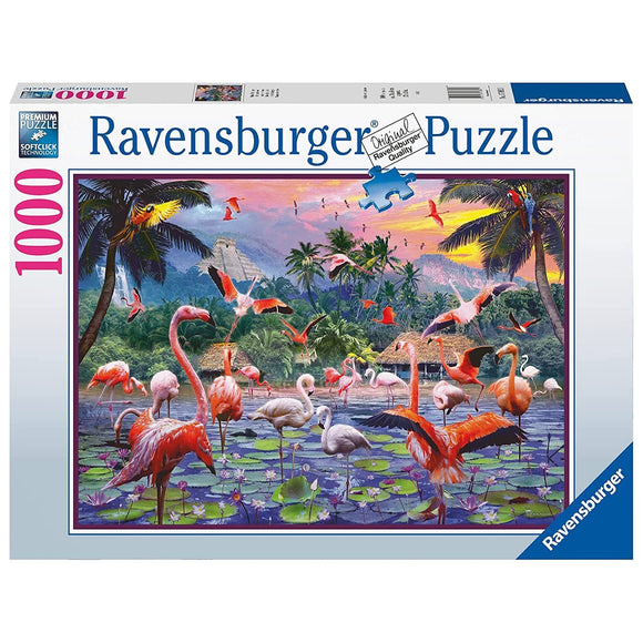 Ravensburger Pink Flamingos 1000pc
