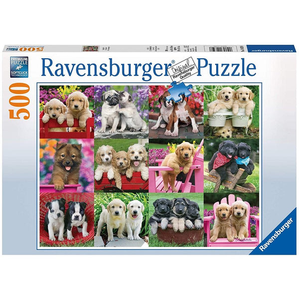 Ravensburger Puppy Pals Puzzle 500pc-RB14659-8-Animal Kingdoms Toy Store