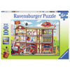 Ravensburger Puzzle Firehouse Frenzy 100 pc-RB10404-8-Animal Kingdoms Toy Store