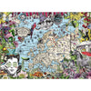 Ravensburger Quirky Europe Map Circus 500pc-RB16760-9-Animal Kingdoms Toy Store