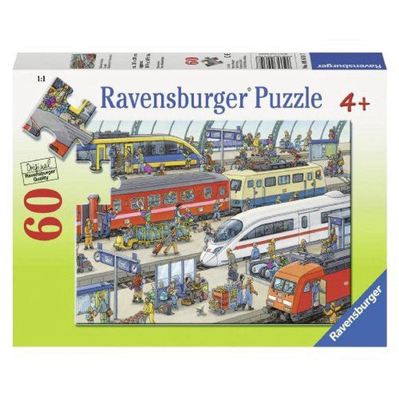 Ravensburger Railway Station Puzzle 60pc-RB09610-7-Animal Kingdoms Toy Store