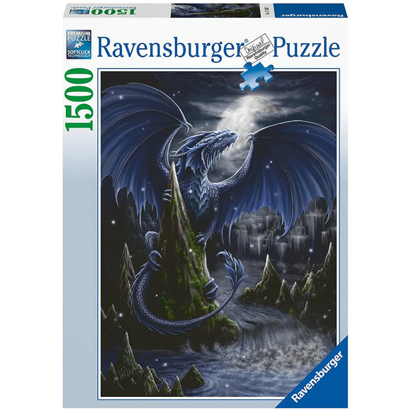 Ravensburger The Black and Blue Dragon Puzzle 1500pc