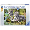 Ravensburger White Cat Puzzle 500pc-RB14793-9-Animal Kingdoms Toy Store