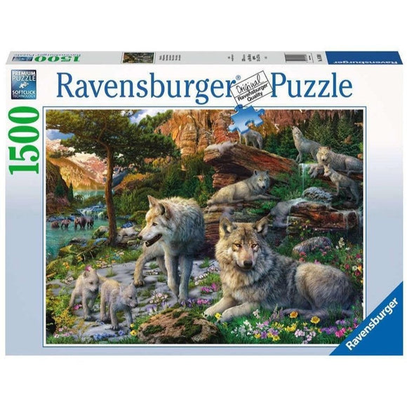 Ravensburger Wolves in Spring Puzzle 1500pc-RB16598-8-Animal Kingdoms Toy Store