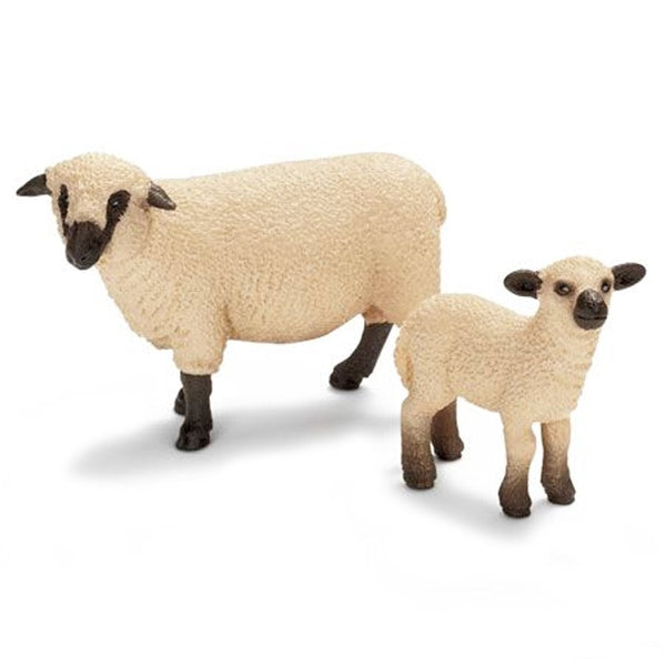 Schleich Sheep Shropshire and Lamb-13681-Animal Kingdoms Toy Store