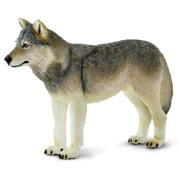 Safari Ltd Grey Wolf-SAF100509-Animal Kingdoms Toy Store