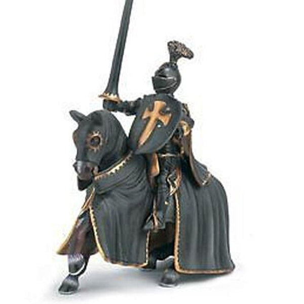 Schleich Black Knight on Horseback-70032-Animal Kingdoms Toy Store