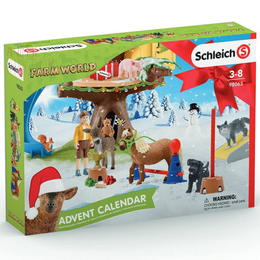 Schleich Advent Calendar Farm World 2020-98063-Animal Kingdoms Toy Store