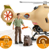 Schleich Animal Rescue Helicopter-42476-Animal Kingdoms Toy Store