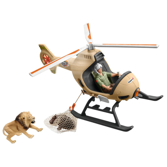 Schleich Animal Rescue Helicopter-42476-Animal Kingdoms Toy Store