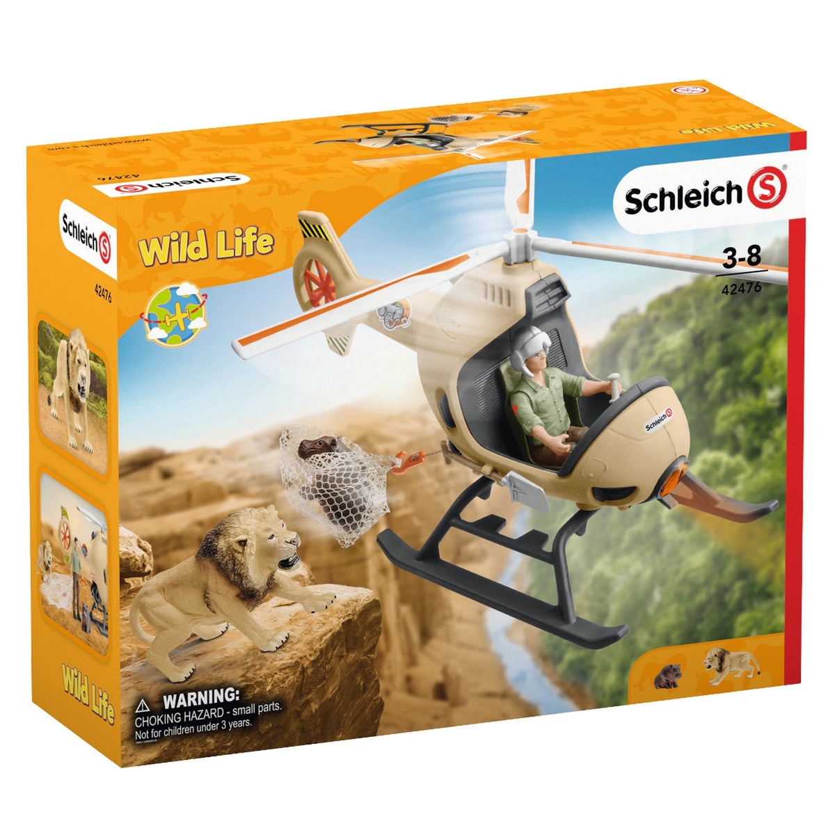 Schleich Animal Rescue Helicopter-42476-Animal Kingdoms Toy Store