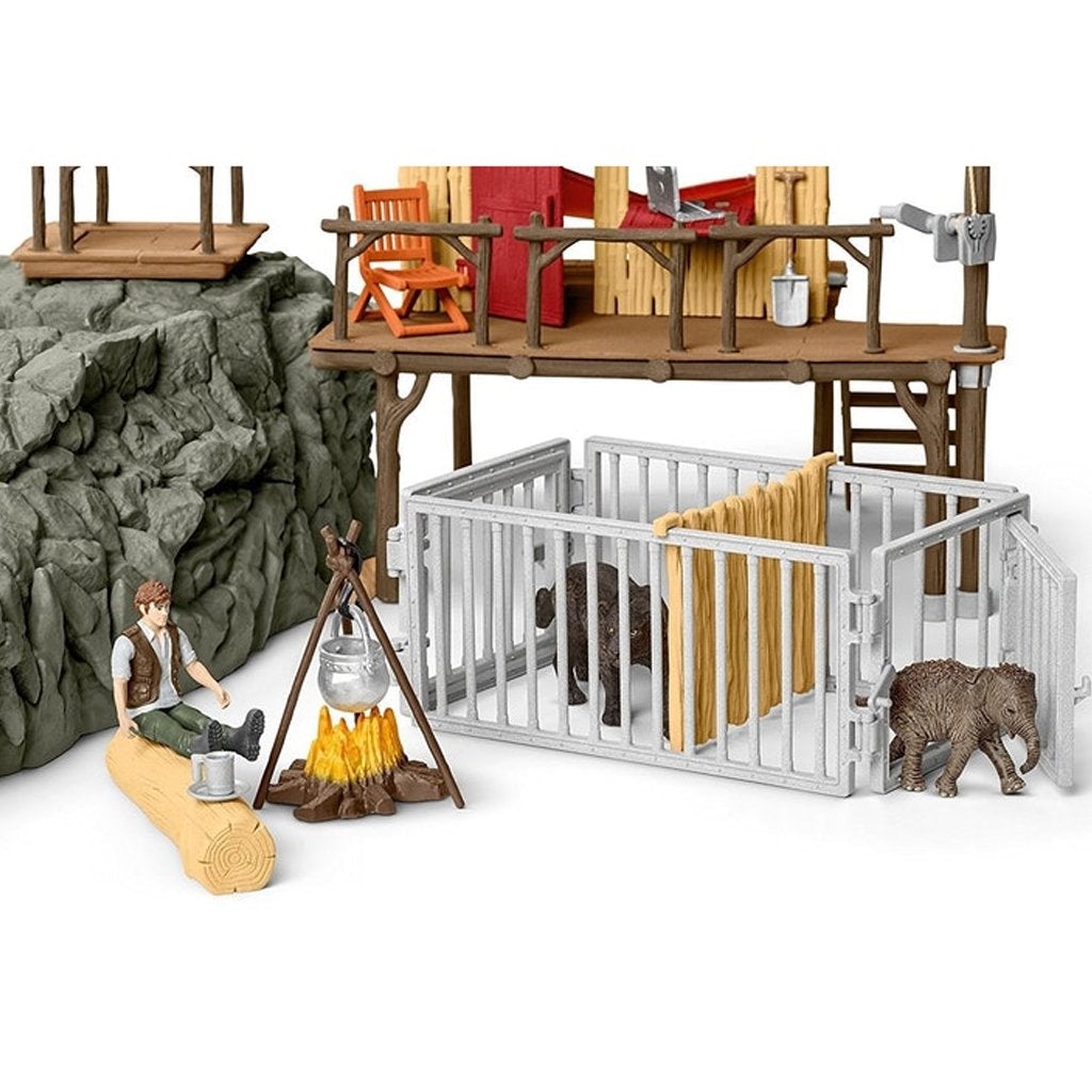 Schleich Croco Jungle Research Station-42350-Animal Kingdoms Toy Store