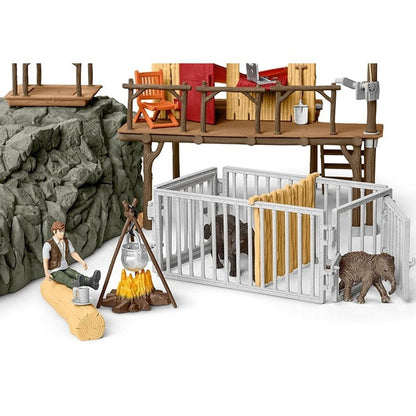 Schleich Croco Jungle Research Station-42350-Animal Kingdoms Toy Store