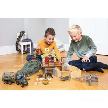 Schleich Croco Jungle Research Station-42350-Animal Kingdoms Toy Store